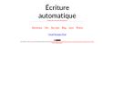 ecritureautomatique.org - SiteWarz.com